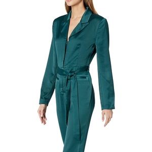 Green, Silk, Steve Madden jumpsuit